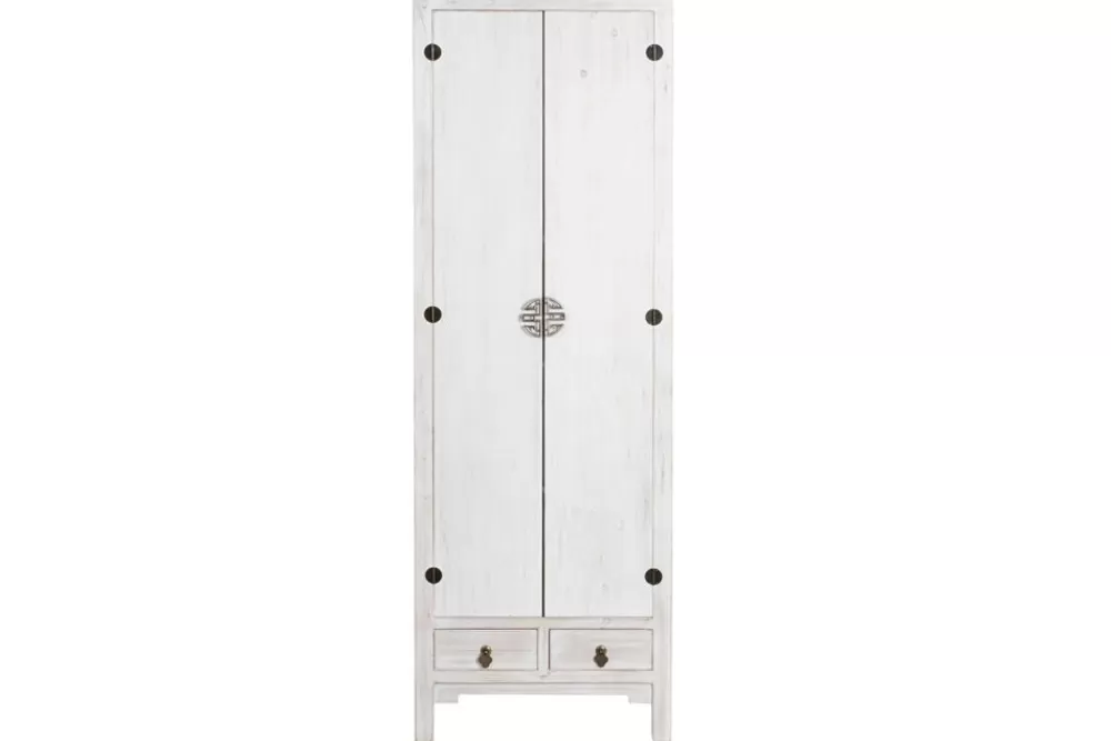 Detall ITEM Armario Abeto Mdf 60X30X180 2 Puertas Envejecido