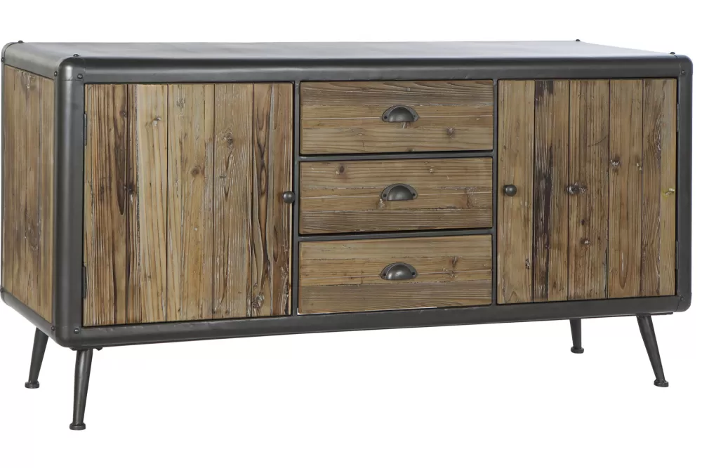 Shop Buffet Abeto Metal 144X45X75 10 Natural Buffets Y Muebles Tv