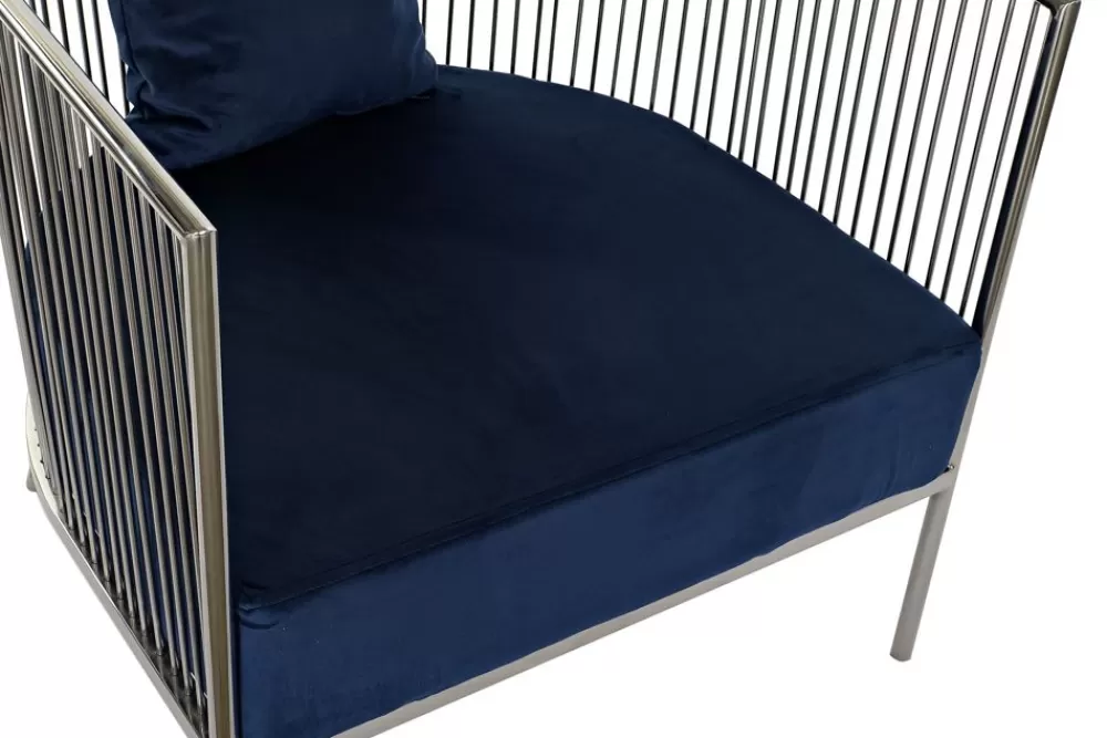 Detall ITEM Butaca Acero Poliester 66X69X70 Azul Marino