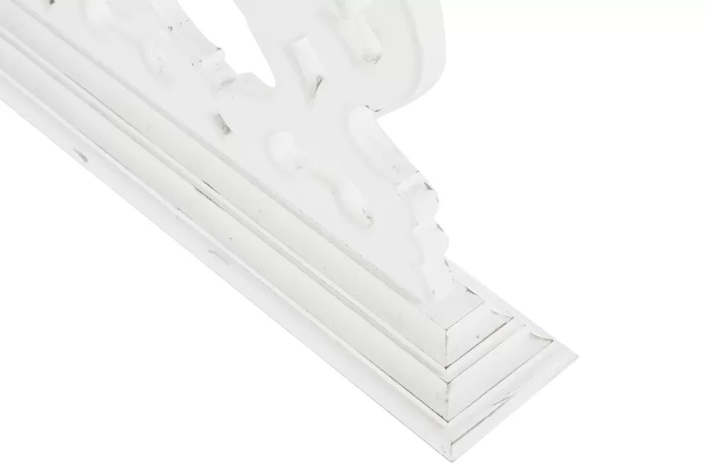 Cheap Consola Abeto Mdf 142X30X83 Envejecido Blanco Consolas Y Recibidores