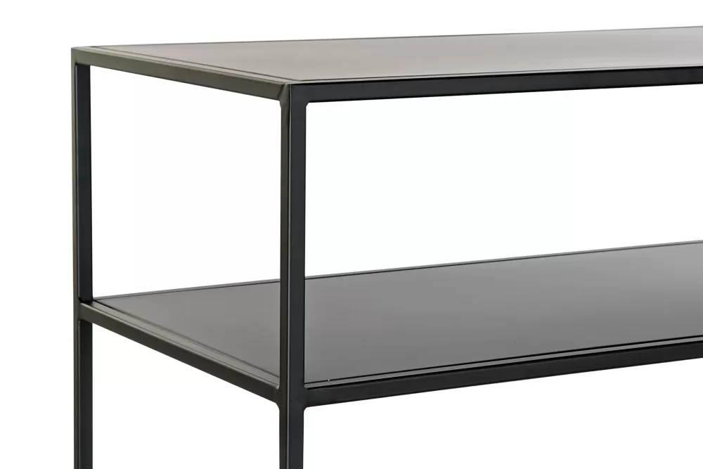 Best Sale Consola Metal 100X36X90 Negro Consolas Y Recibidores