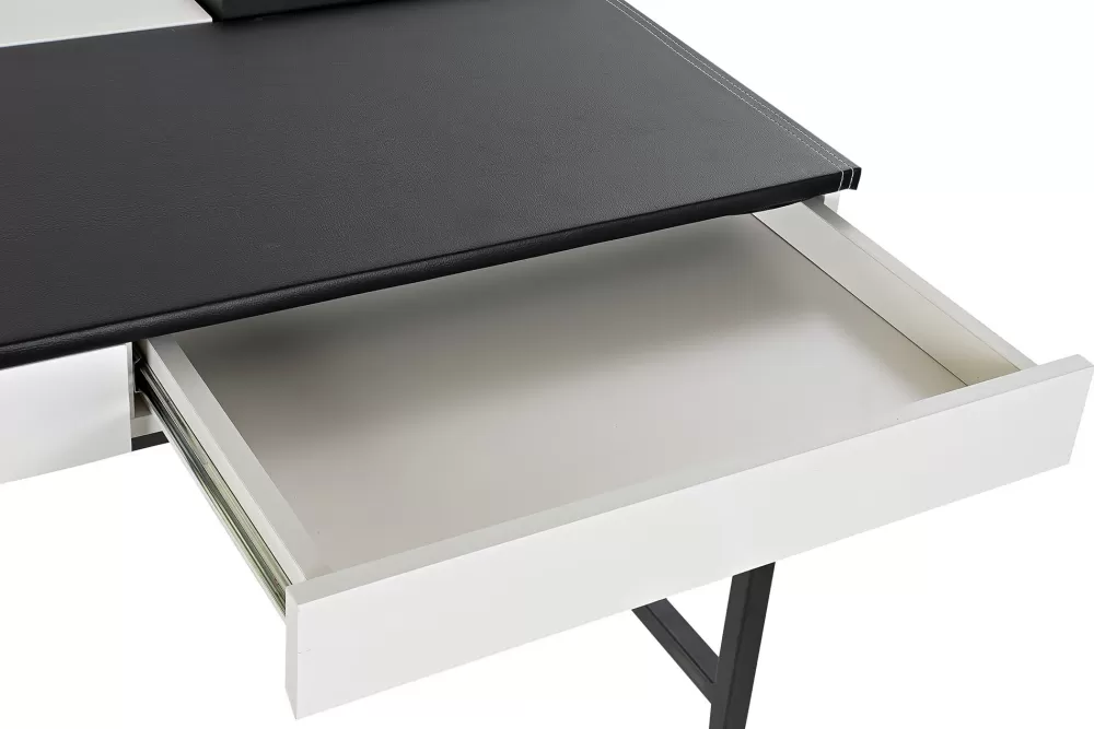 Best Sale Escritorio Metal Mdf 110X55X76 Blanco Tocadores Y Escritorios