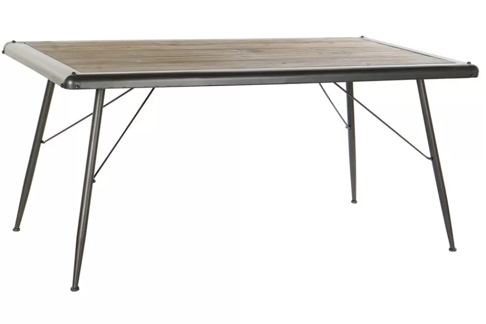 Detall ITEM Mesa Comedor Abeto Metal 161X90X75 Negro