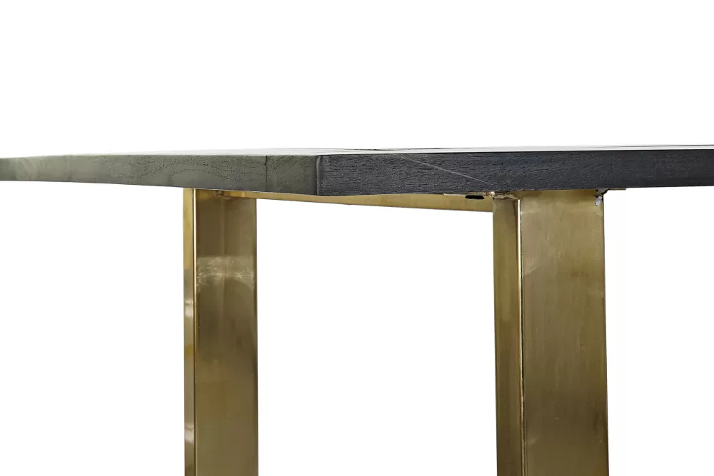 Best Mesa Comedor Mango Metal 180X89X75 Negro Mesas Comedor