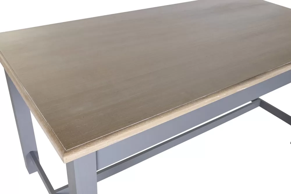 Best Mesa Comedor Paulownia Mdf 161,5X81,5X78 Gris Mesas Comedor