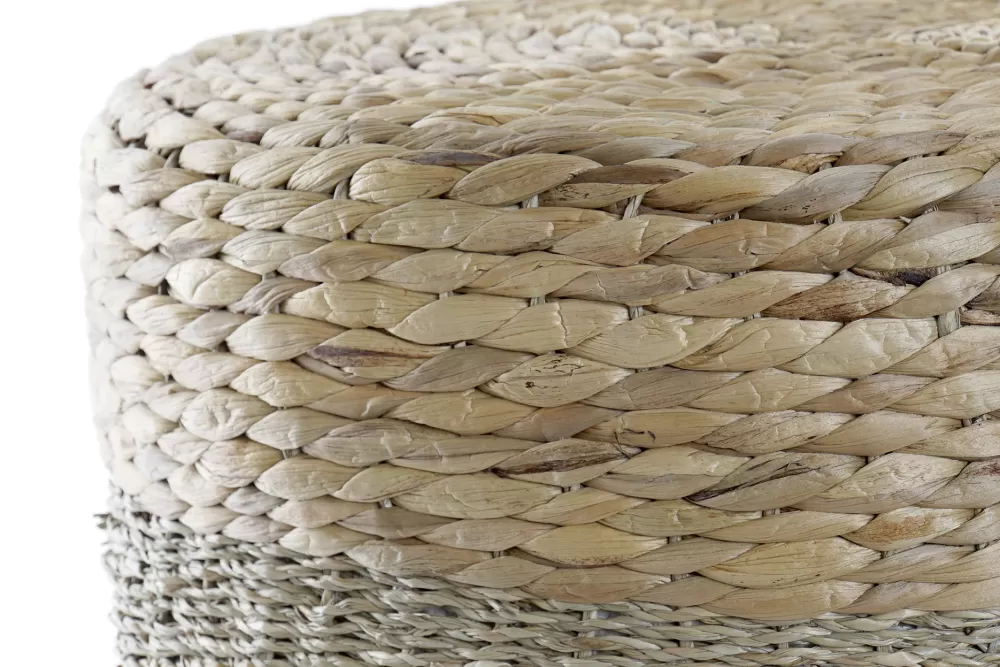 Store Reposapiés Fibra Seagrass 42X42X40 40 Natural Pouf Y Cojines De Suelo