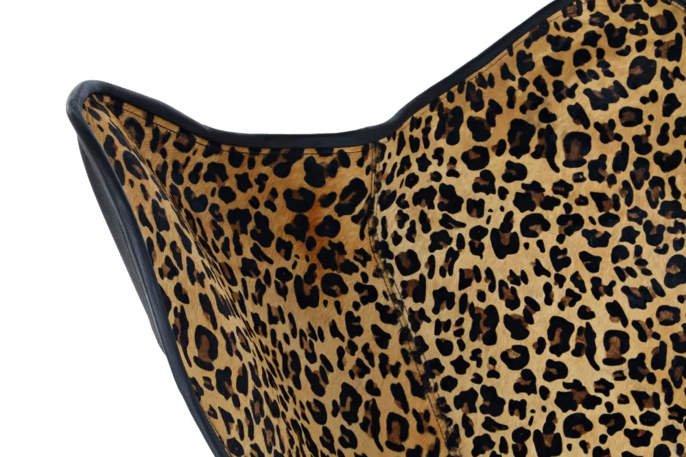 Best Silla Metal Piel 73X70X93 Leopardo Negro Sillas Y Taburetes