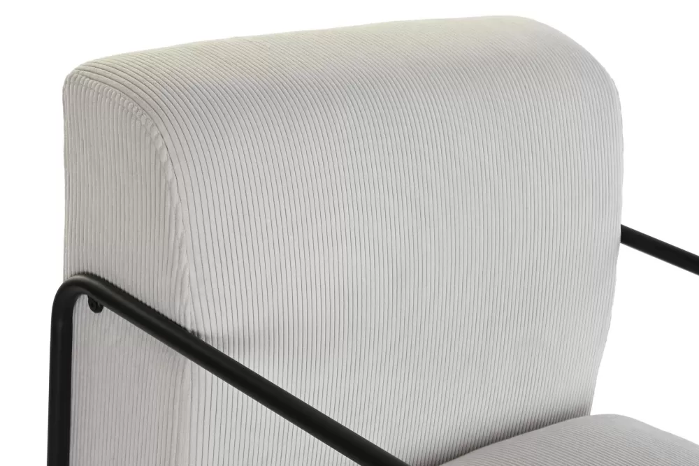 Best Sale Sillon Poliester Hierro 64X74X79 Blanco Sillones Y Butacas