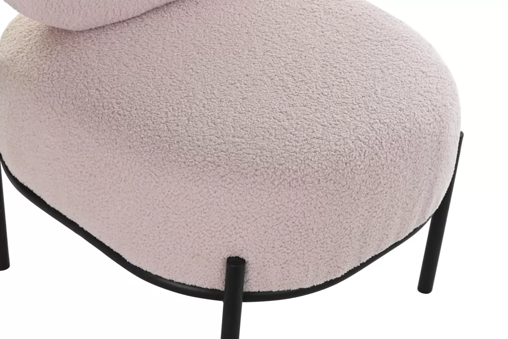 Clearance Sillon Poliester Metal 51X61X79 Rosa Sillones Y Butacas