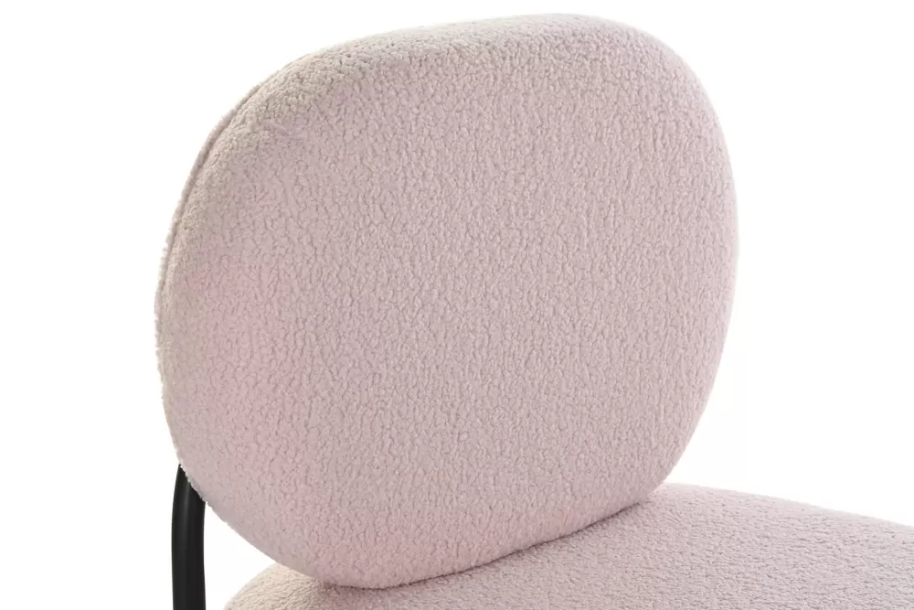 Clearance Sillon Poliester Metal 51X61X79 Rosa Sillones Y Butacas