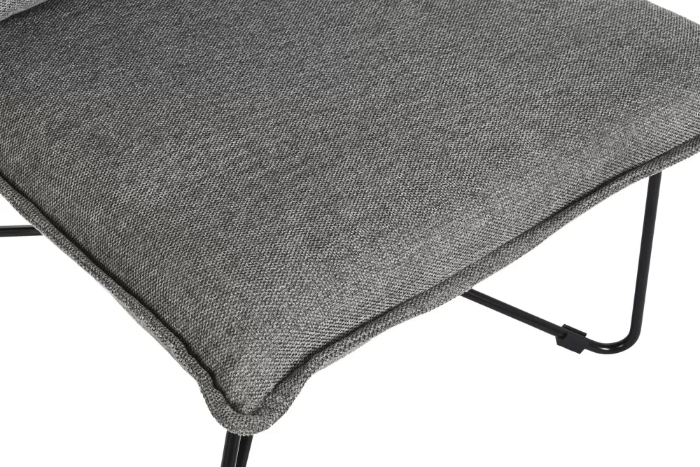 Cheap Sillon Poliester Metal 66X78X75 Con Cojin Gris Sillones Y Butacas