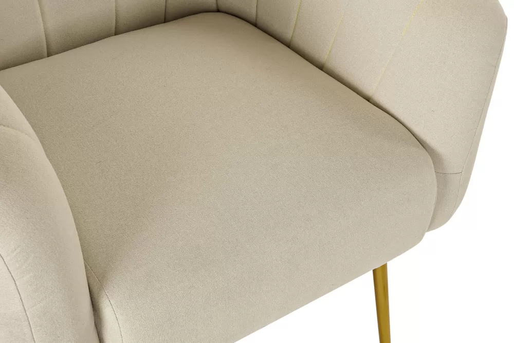 Online Sillon Poliester Metal 81X75X73 Beige Sillones Y Butacas