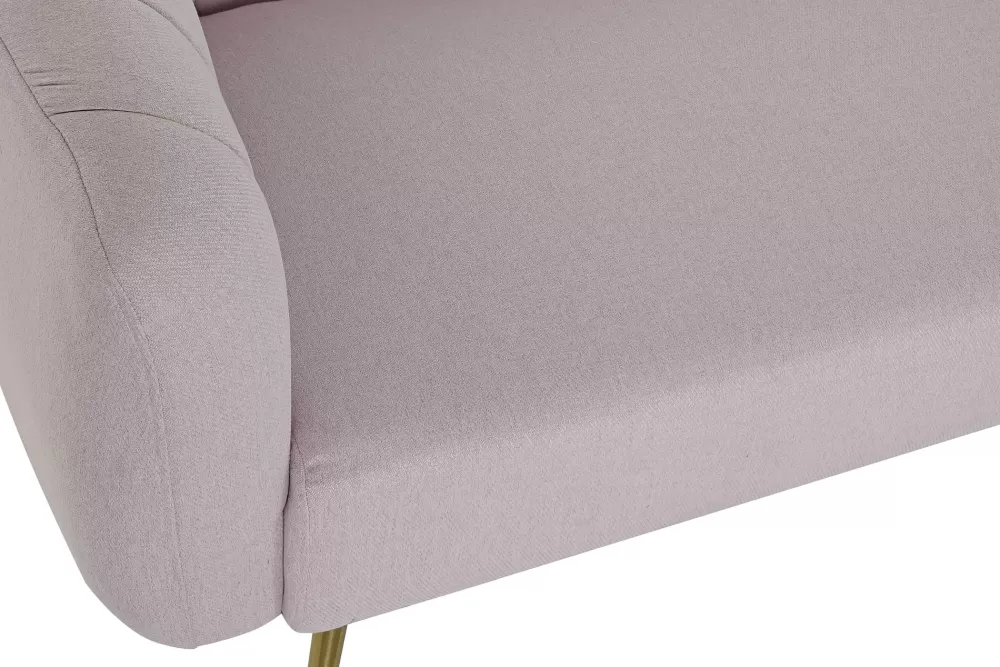 Flash Sale Sofa Poliester Metal 129X75X73 Rosa Sofás Y Chaise Longue